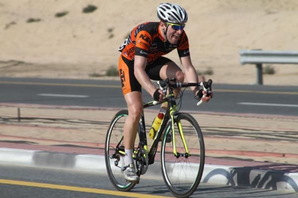 A KTM rider on his own
