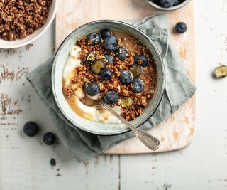 breakfast bowl with yoghurt