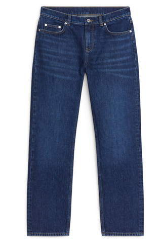 Hazel Low Straight Jeans - Vintage Blue - Arket Gb