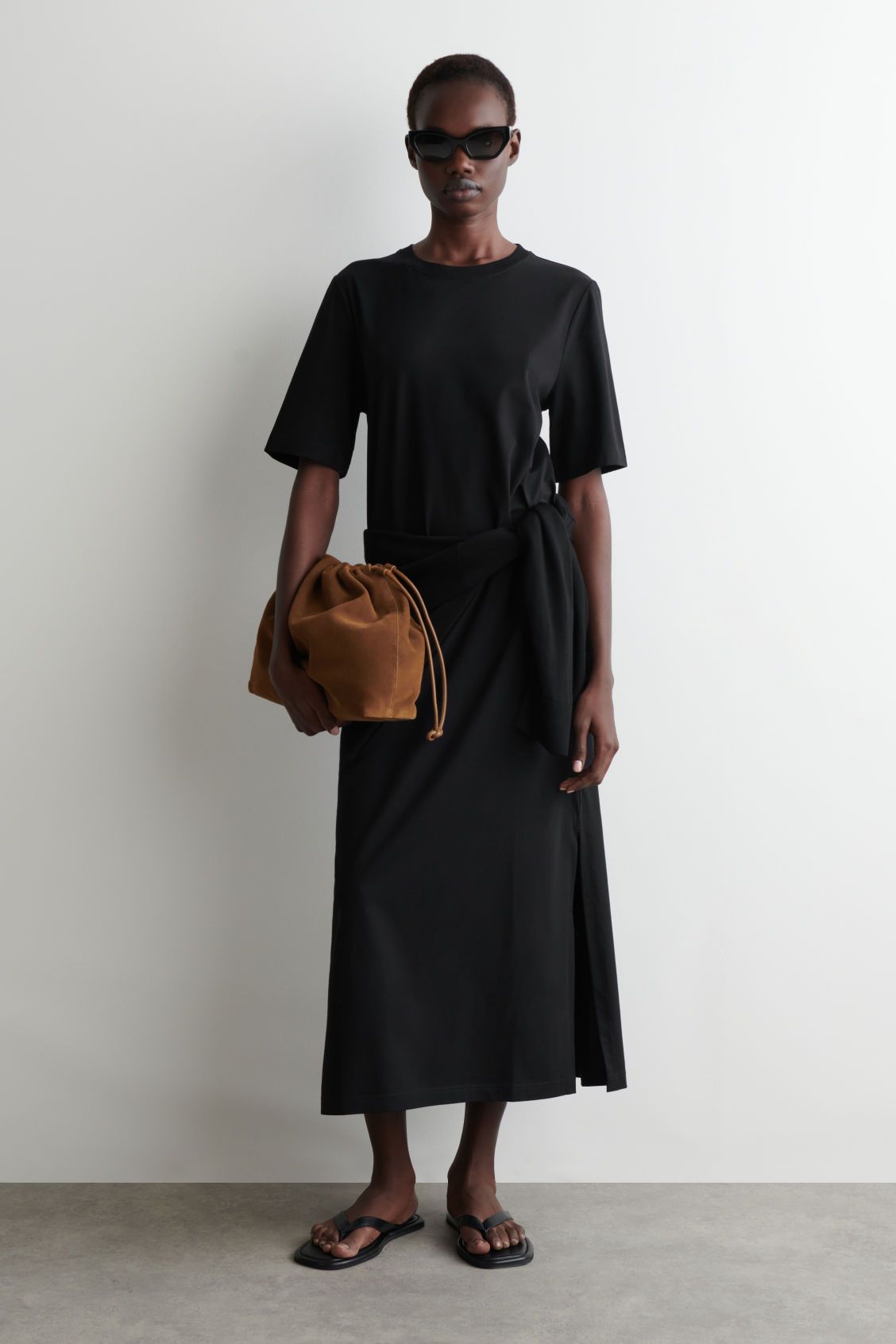 Cotton Midi T-Shirt Dress