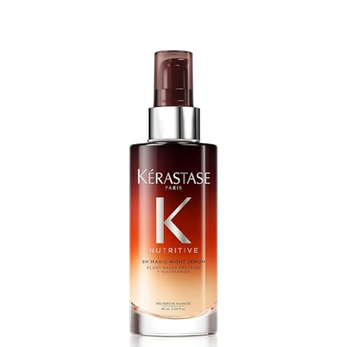 Kerastase Nutritive 8h Magic Night Serum - Overnight Treatment for Dry Hair, Enhances Shine, Anti-Frizz, With Plant-Based Proteins