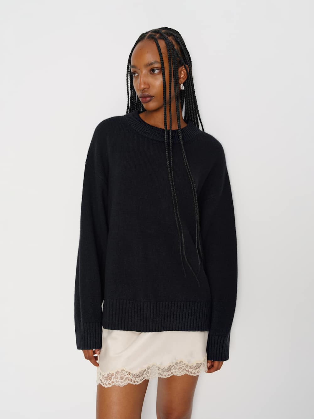 Cove Cashmere Oversized Crew