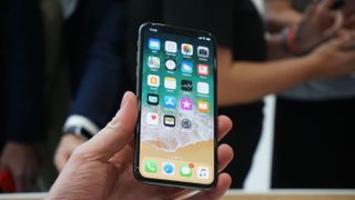 The iPhone X has almost no bezel around its 5.8-inch AMOLED screen