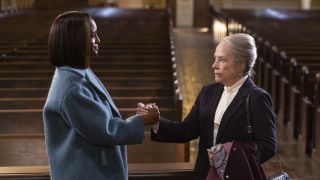 Olympia and Matty shaking hands in Matlock Season 2x06