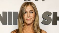 Jennifer Aniston wearing LBD at finale of The Morning Show in LA on 19 November, 2025
