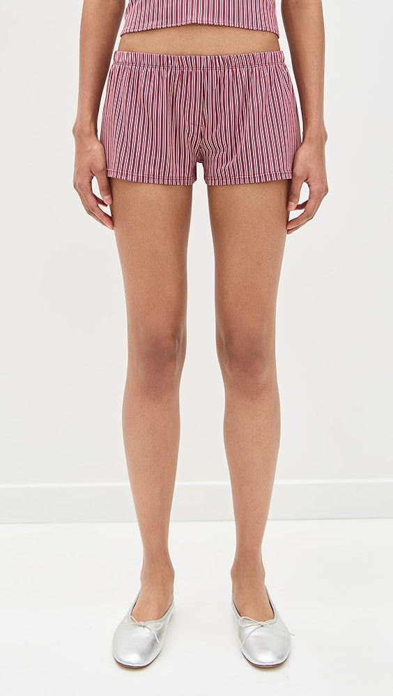 Bella Venice the Pink Striped Shorts