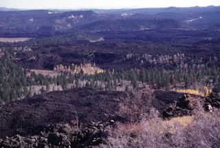 Southwest volcanoes, volcanic hazards, volcano images, cinder cones, lava flows