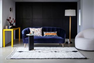 zizag trend berber rug in modern living room