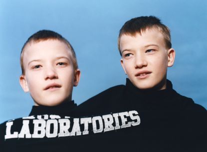 photograph of young Ukrainian brothers by Volodymyr Kaminetsky