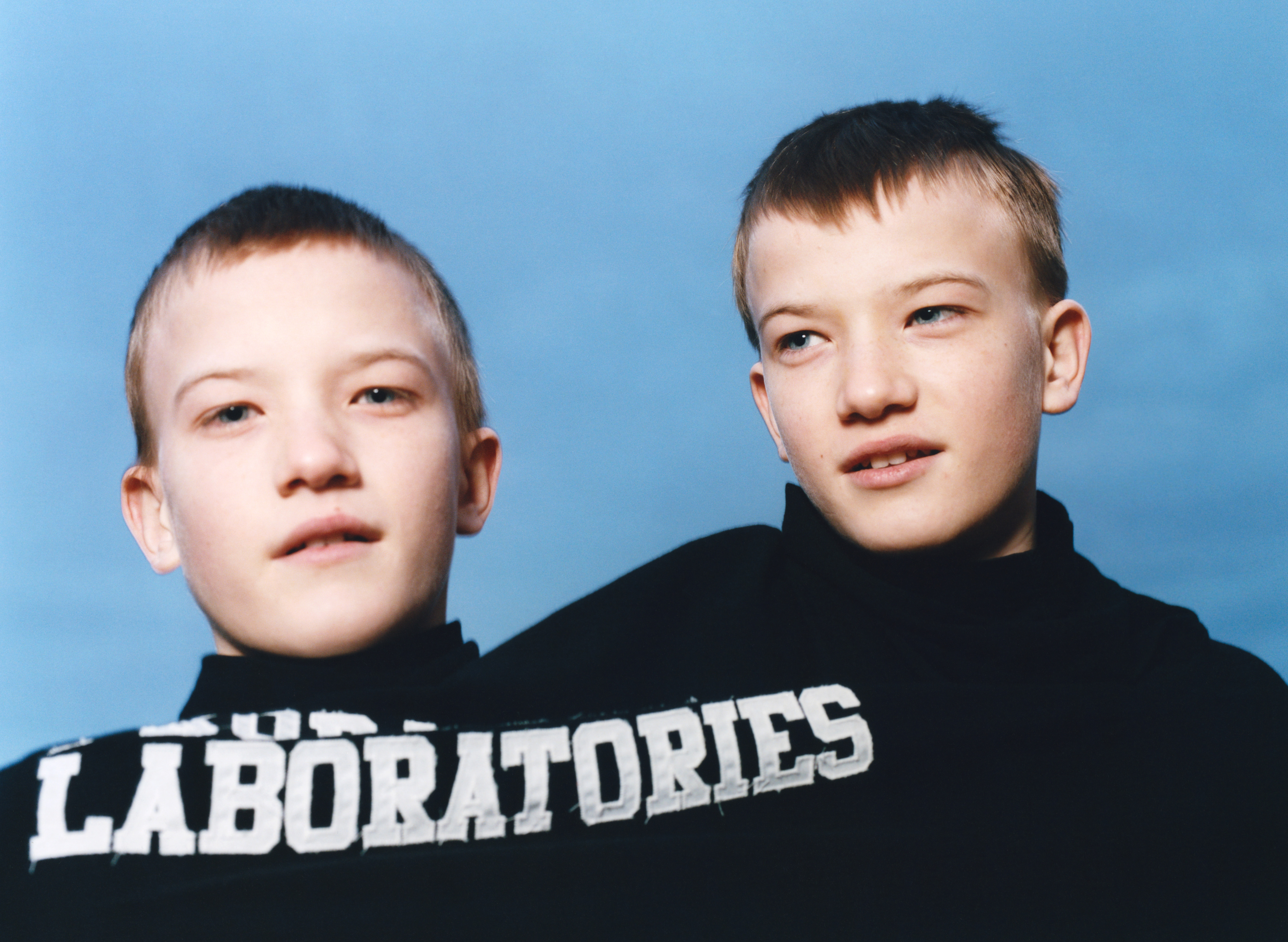 photograph of young Ukrainian brothers by Volodymyr Kaminetsky