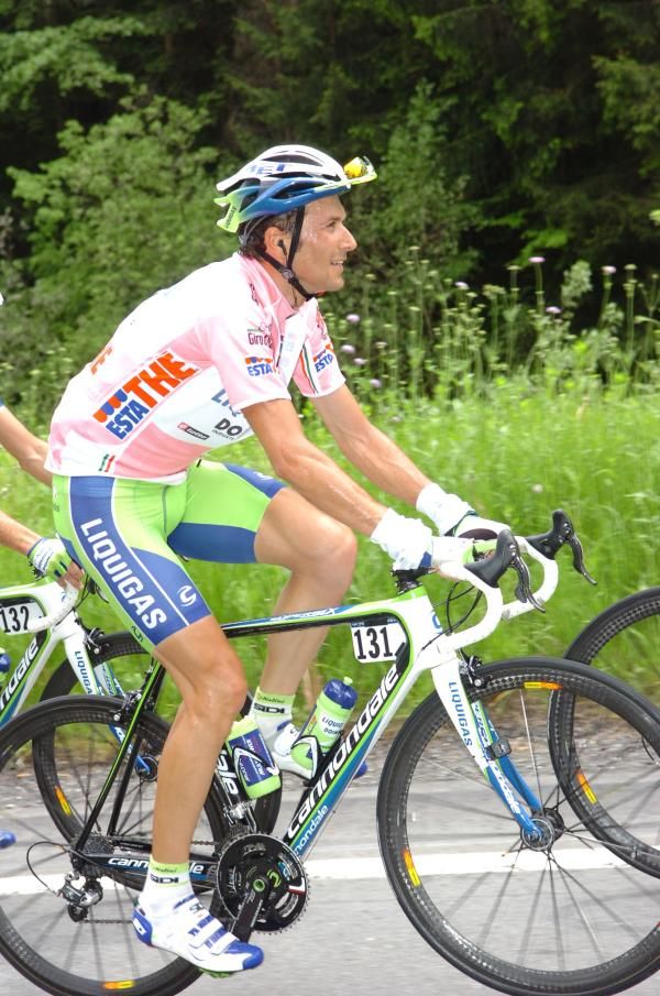 Ivan Basso (Liquigas-Doimo) during stage 20.