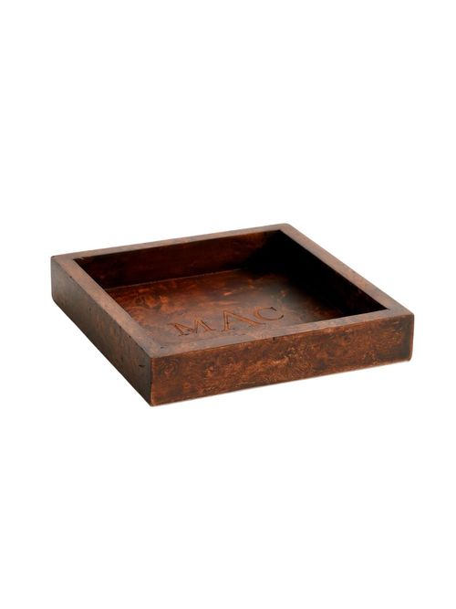 Burlwood Catchall Tray