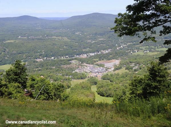 View from the top of the downhill