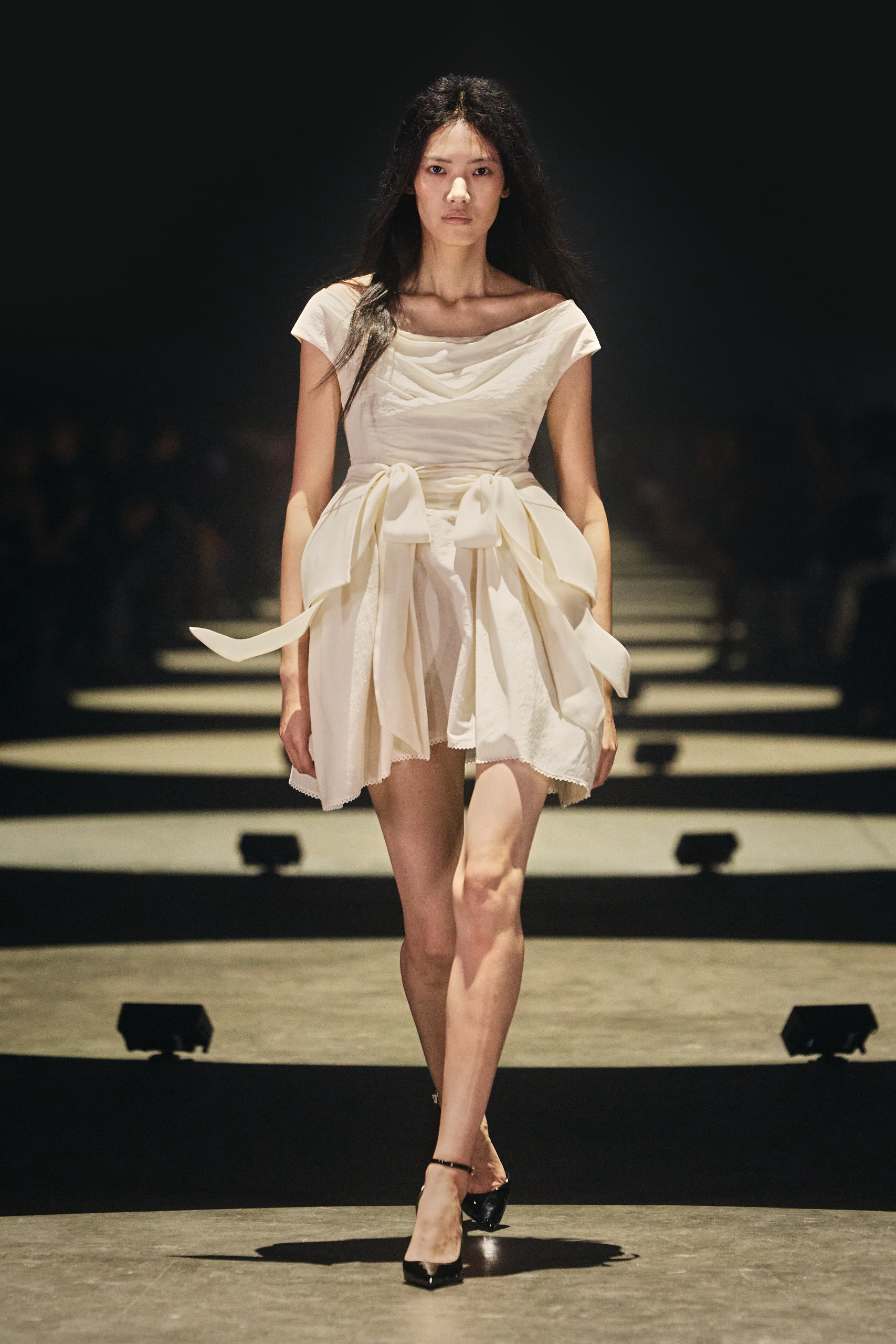 Khaite S/S 27 runway, romantic ruffles trend