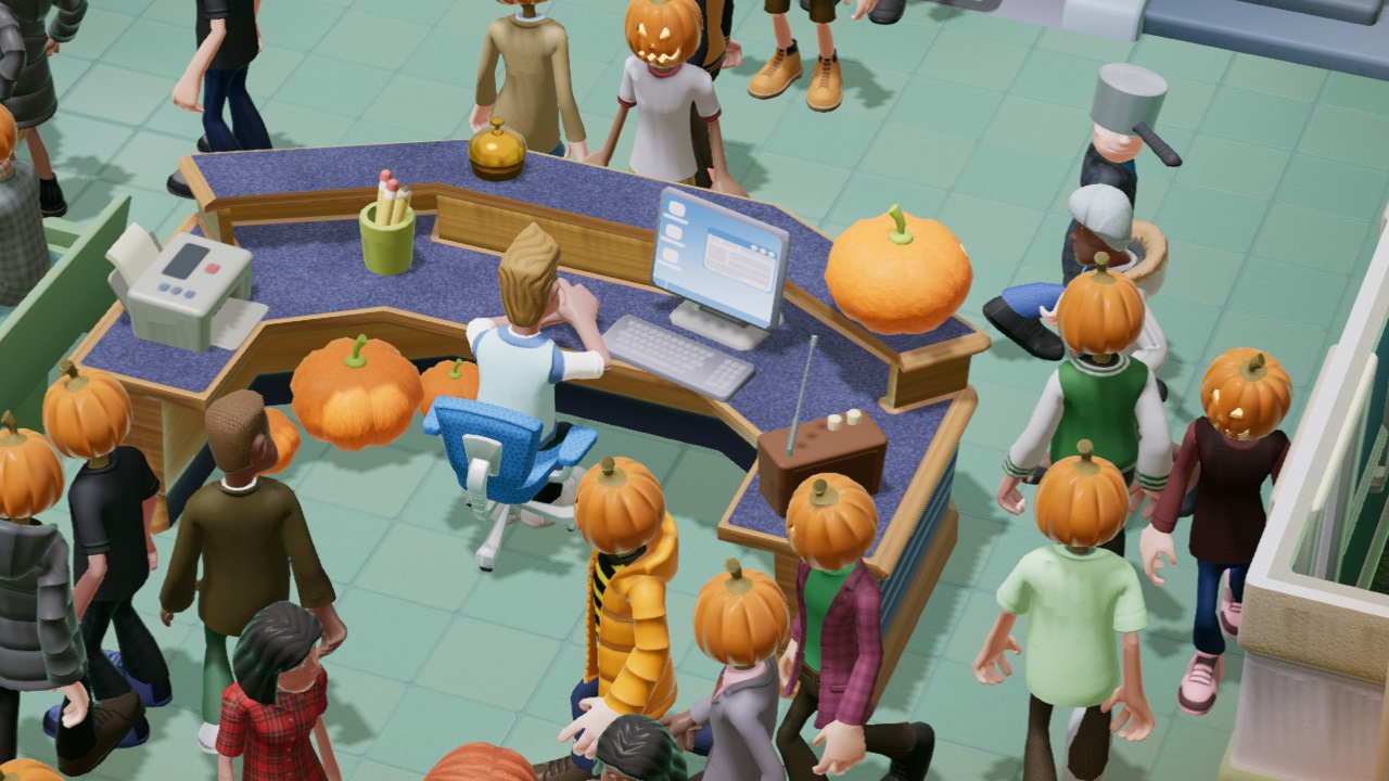 Some characters in Two point hospital.