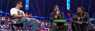 Bad Bunny, The Miz, and John Morrison on Raw