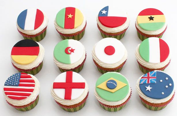 flag cupcake decorations