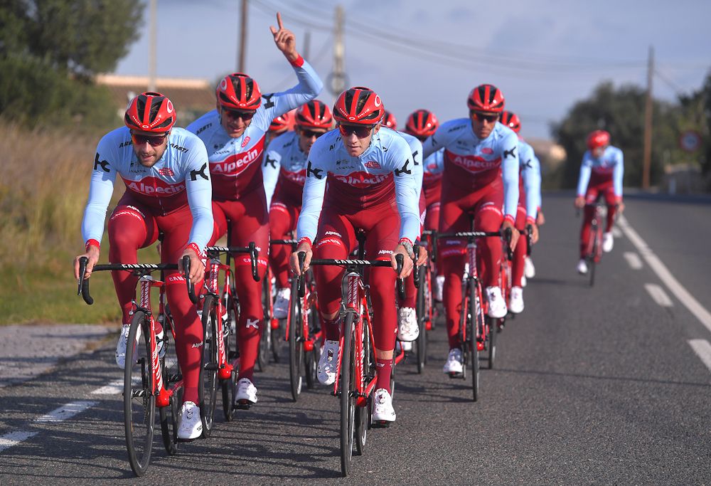 Ian Boswell and Marco Haller lead Katusha-Alpecin on a training ride