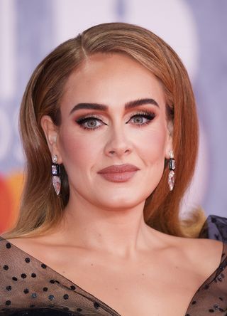 Adele attends The BRIT Awards 2022 at The O2 Arena on February 08, 2022 in London, England