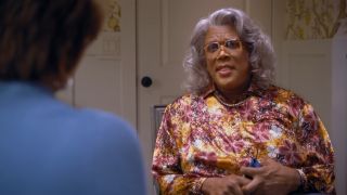 Screenshot of Tyler Perry as Madea in A Madea Family Funeral trailer