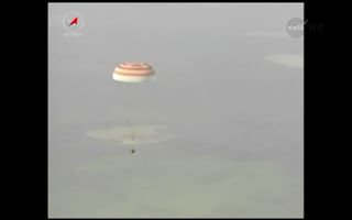 Soyuz Capsule Descends to Earth, May 13, 2014
