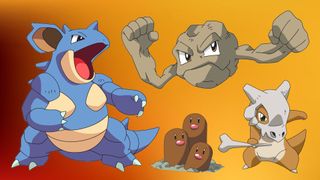 Some of the best ground type Pokémon including Nidoqueen, Dugtrio, Cubone, and Geodude
