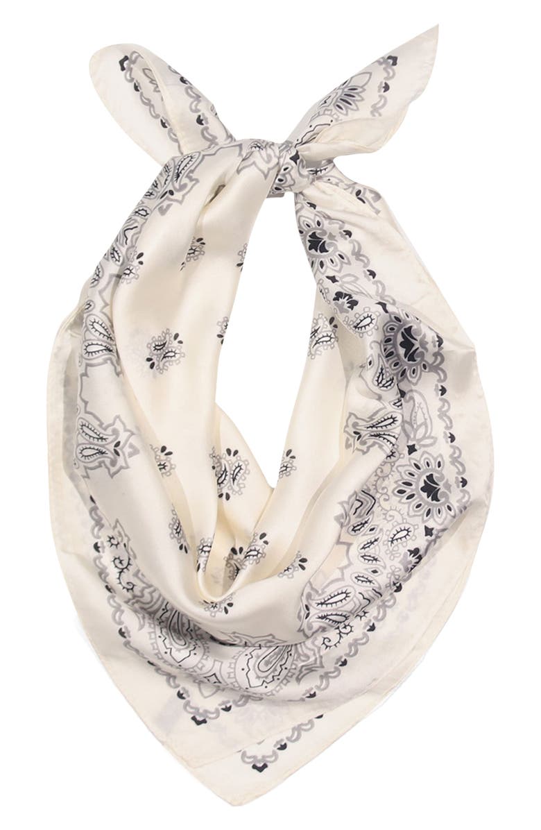 Bandana Print Square Scarf
