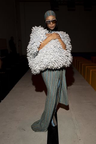 Eva Gutowski attends the Missoni show