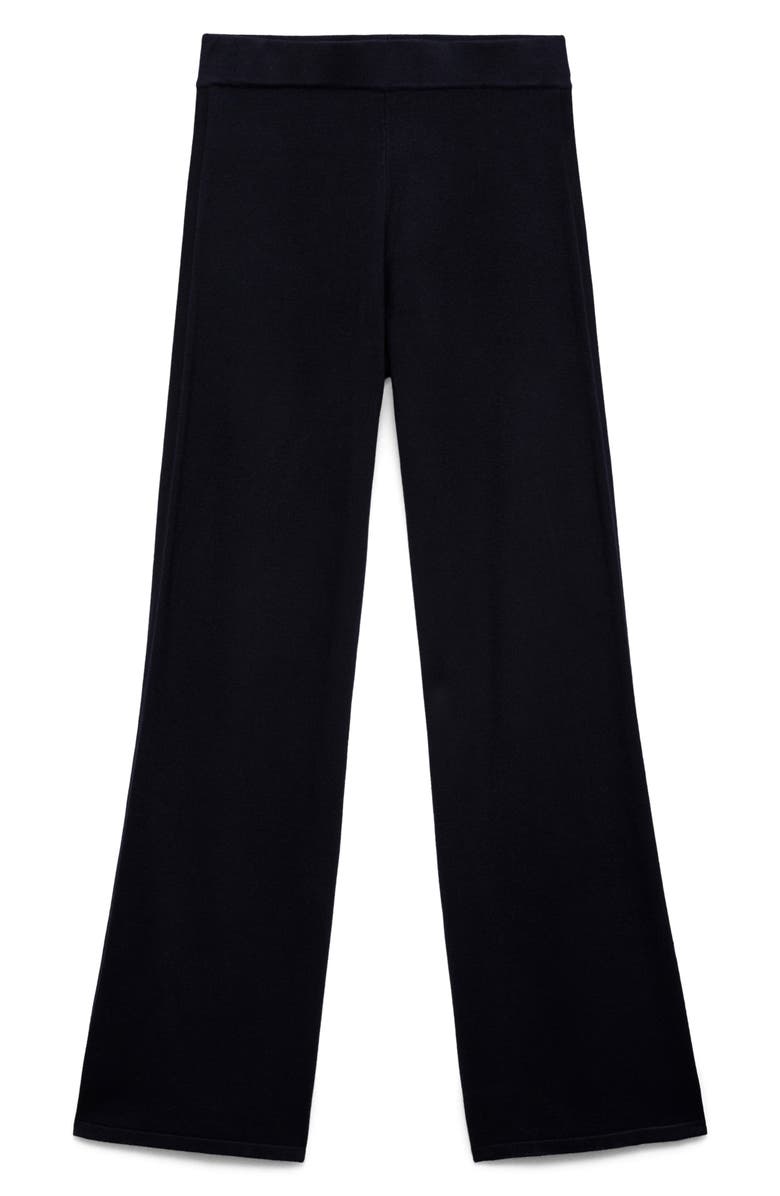 High Waist Wide Leg Knit Pants