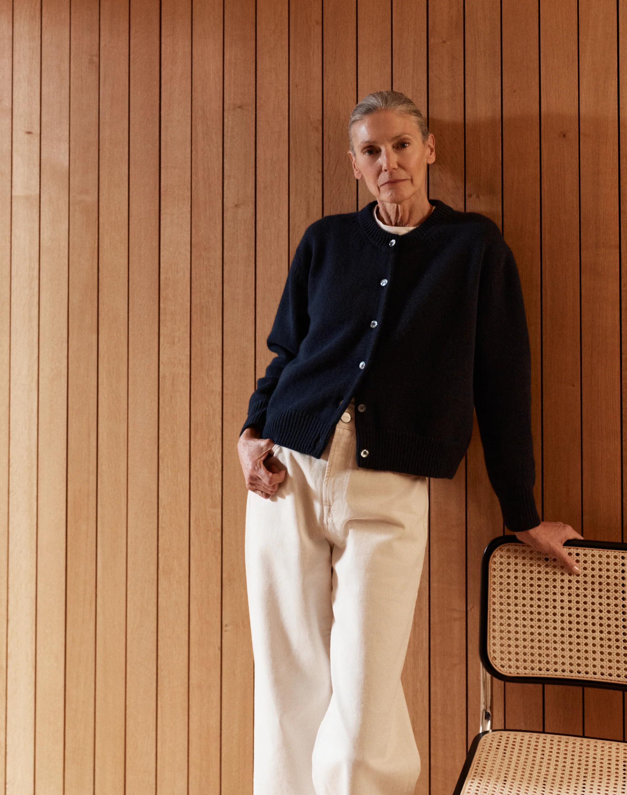 navygrey, The Easy Cardigan