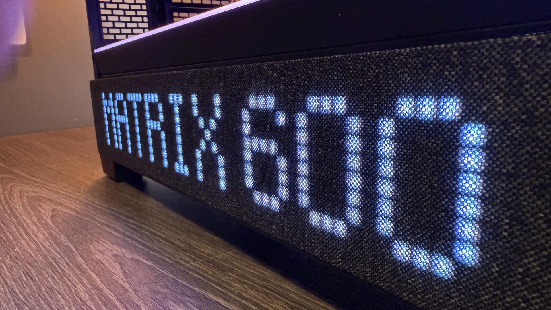 The Phanteks XT View Matrix case on a table.