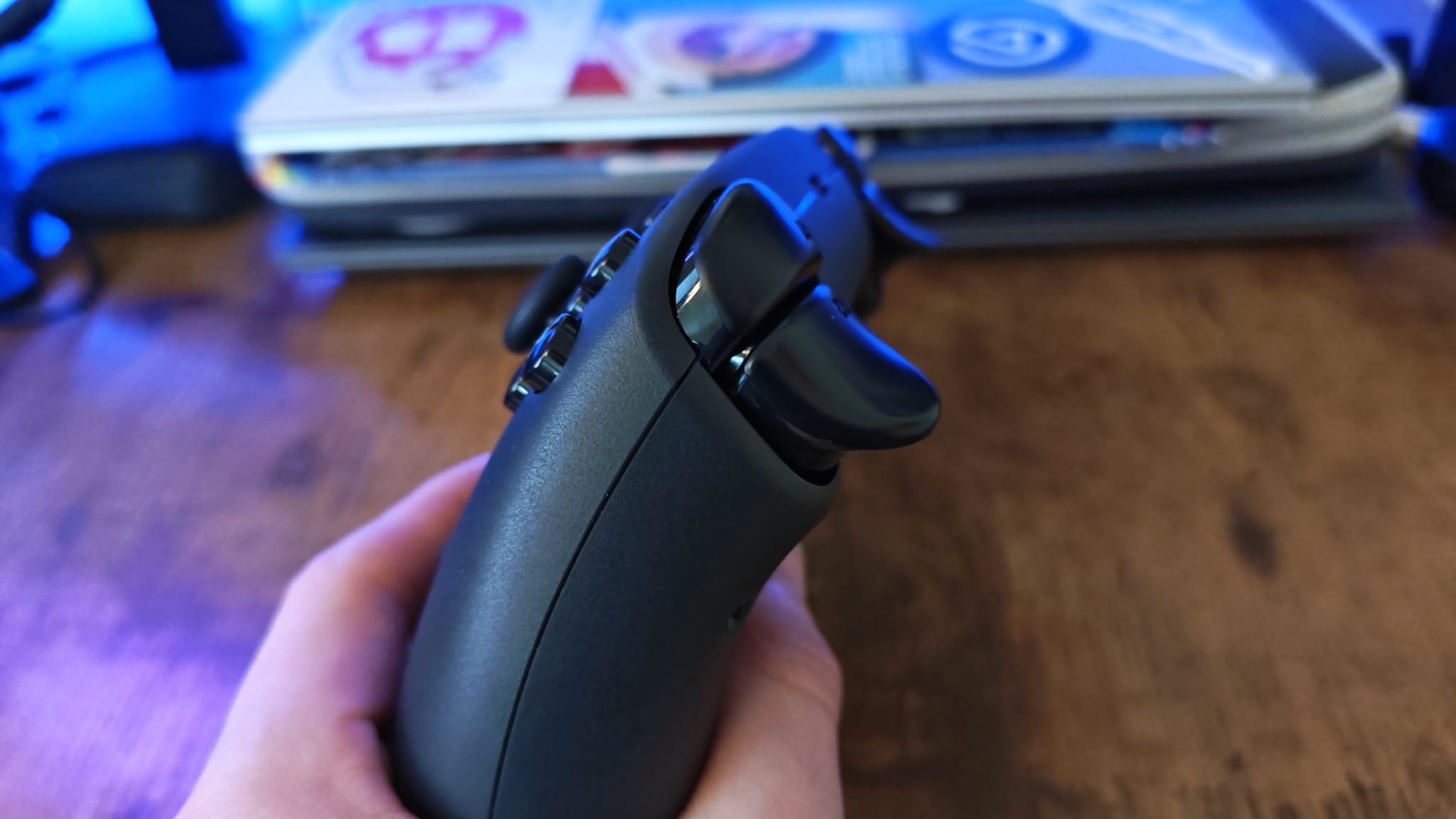 The triggers and shoulder buttons on the Steam Controller