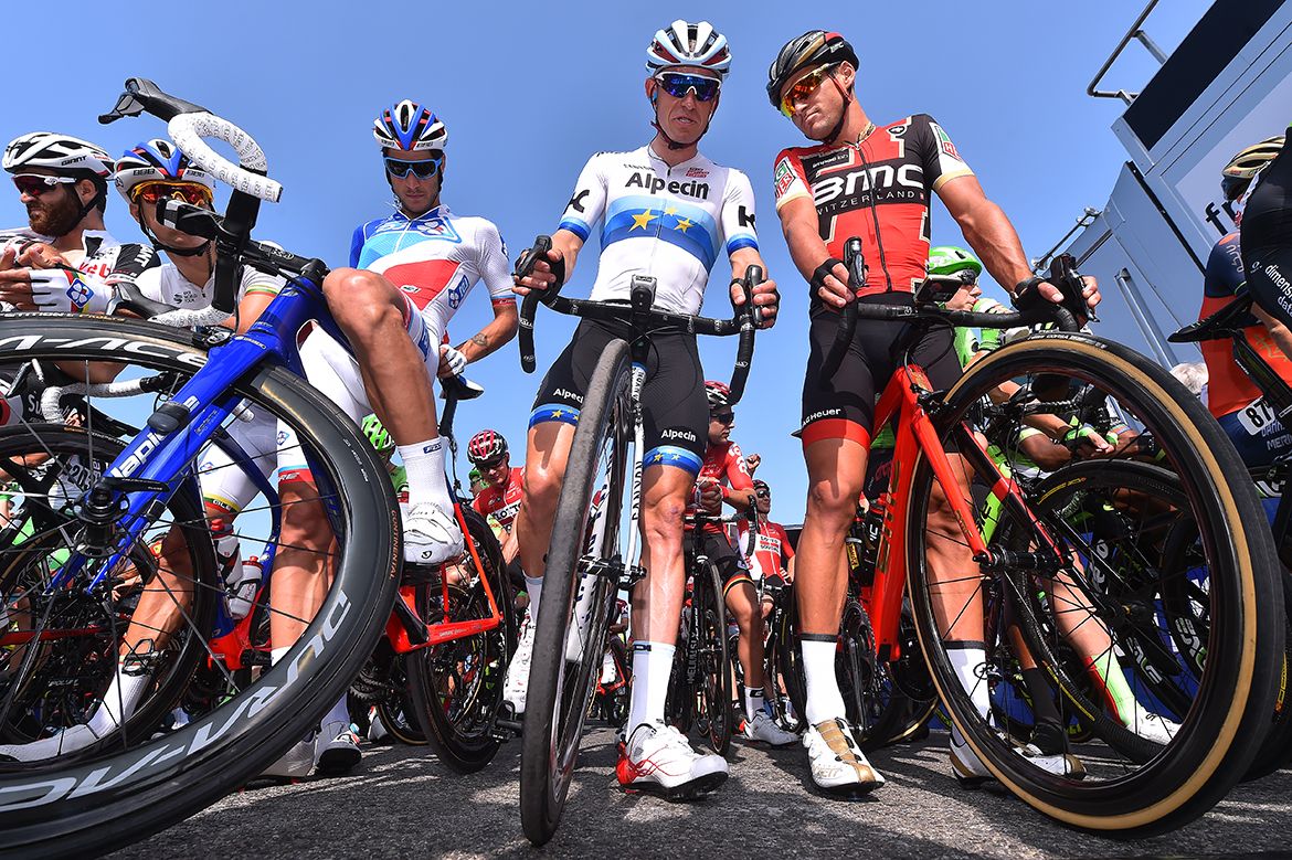 Alexander Kristoff and Greg Van Avermaet in Plouay