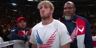 Jake Paul looking smug KSI fight