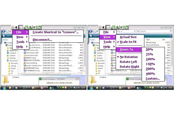 Step 6: The PocketView menus