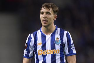 Nico Gonzalez in action for Porto against Olympiacos in January 2025.