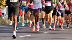 Runners compete in a marathon