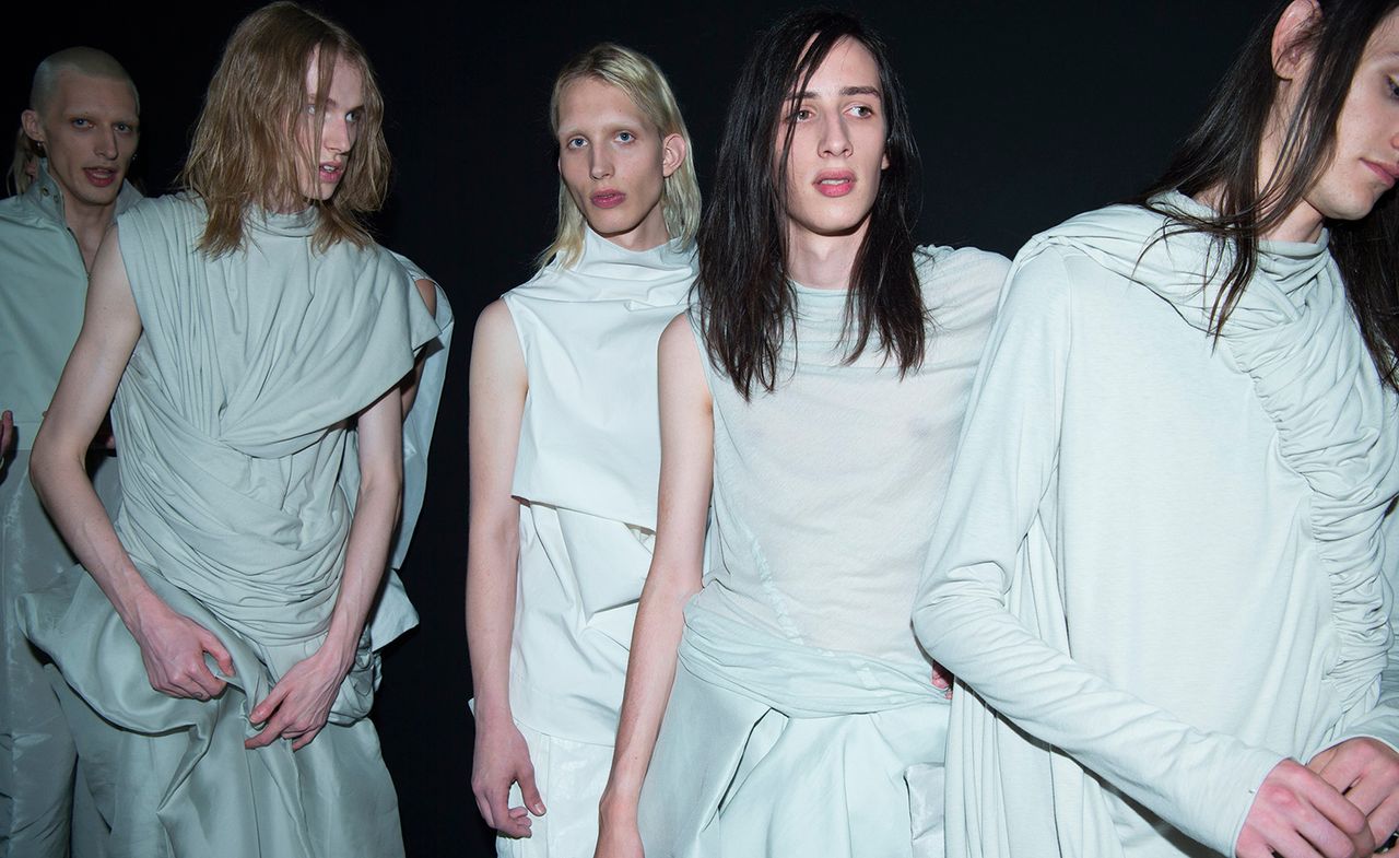 Backstage Rick Owens Mens S/S 2017