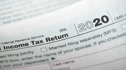 picture of Form 1040 tax form for 2020