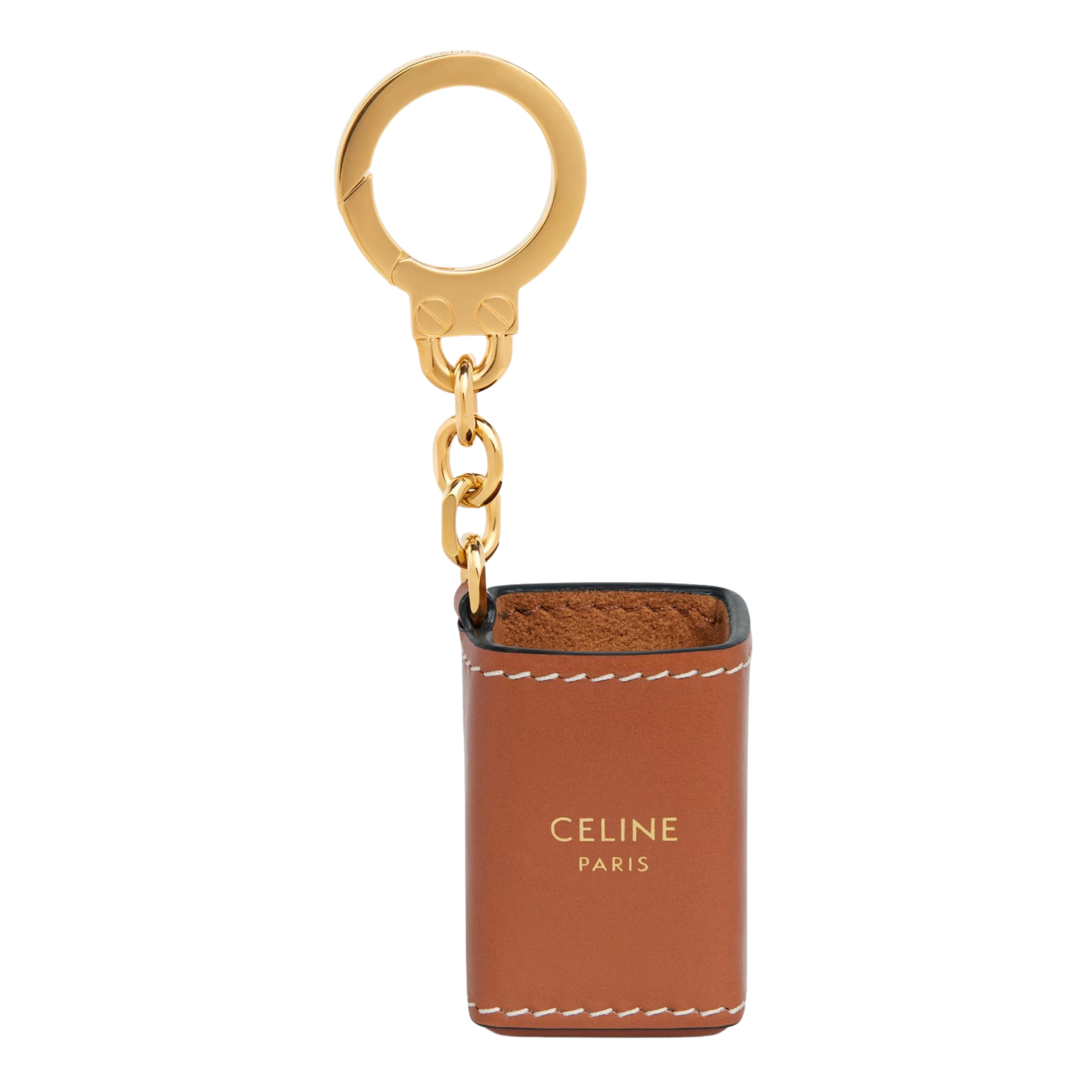 Celine, Miniature Perfume Holder Charm in Calfskin