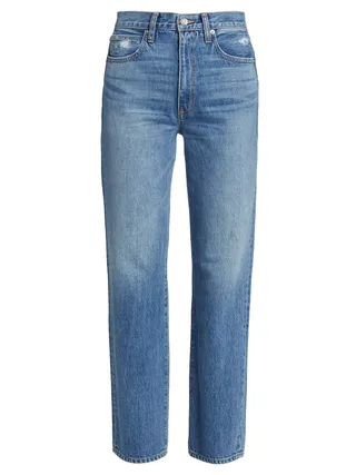 Eva Re-Worked Double-Waist Jeans