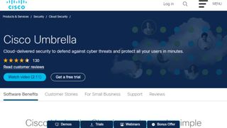 Cisco Umbrella website screenshot