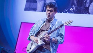 John Mayer performs live at The O2 Arena on October 13, 2019 in London
