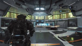 Pragmata New Game+ Hugh walking into shelter as it boots up