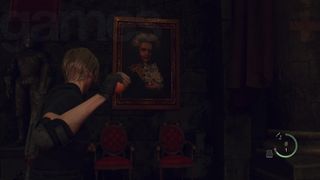 Resident Evil 4 deface ramons portrait disgrace painting
