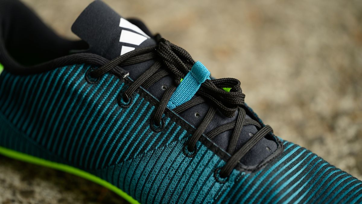 Adidas The Road Cycling Shoe detail of lace garage