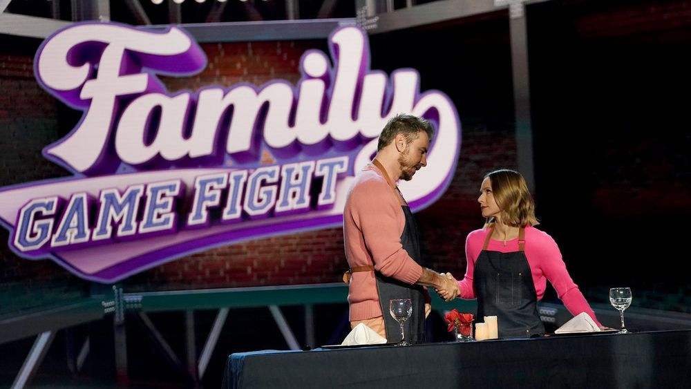 Dax Shepard and Kristen Bell in NBC&#039;s &#039;Family Game Fight&#039;