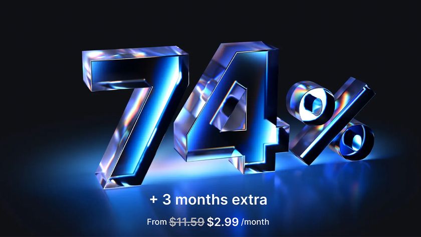 Large 3D glacial text reading "74%"