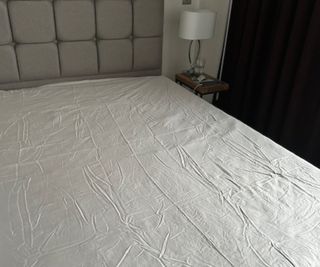 Luxome Luxury Sheet Set on a bed.