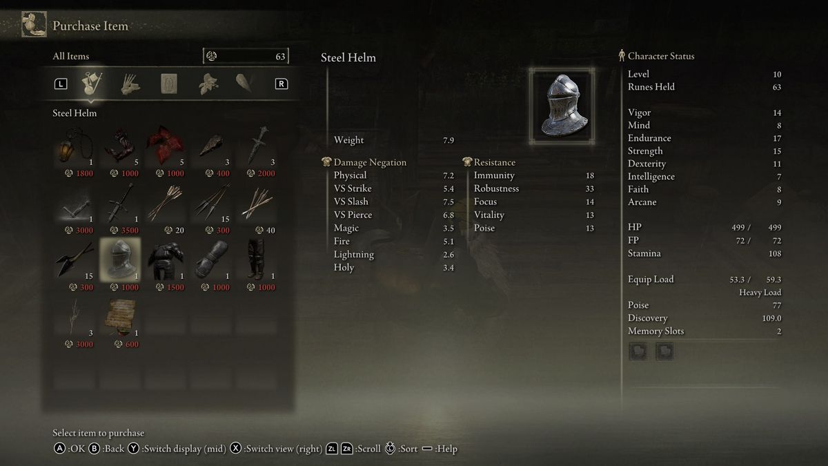 Elden Ring Tarnished Edition armor sets - Heavy Knight Set